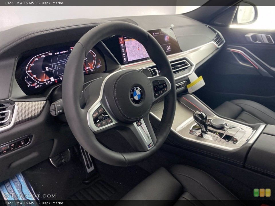 Black Interior Dashboard for the 2022 BMW X6 M50i #142818815
