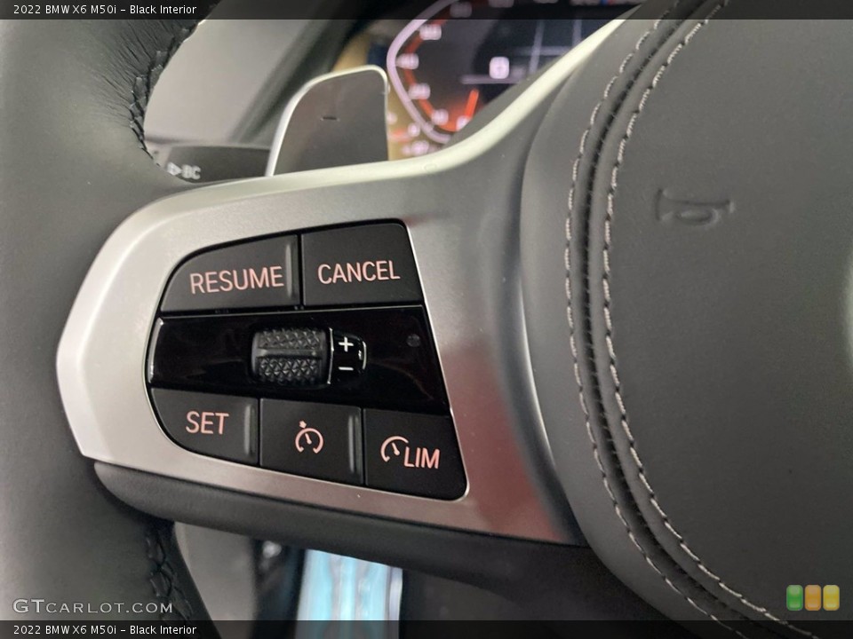 Black Interior Steering Wheel for the 2022 BMW X6 M50i #142818884