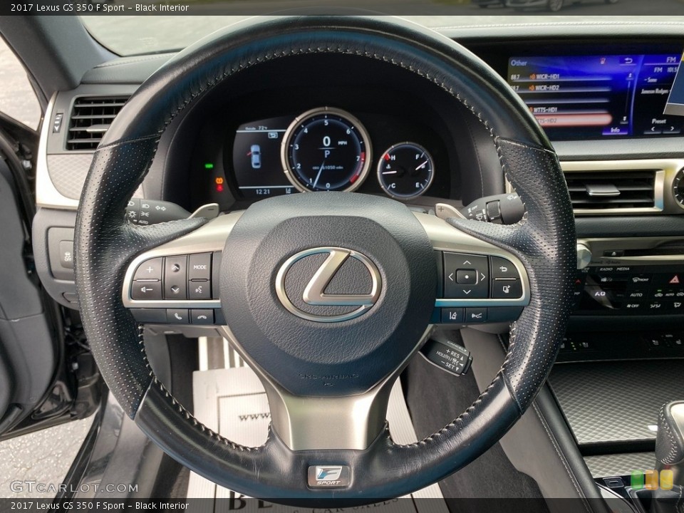 Black Interior Steering Wheel for the 2017 Lexus GS 350 F Sport #142820741