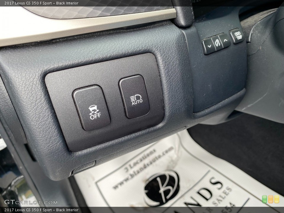 Black Interior Controls for the 2017 Lexus GS 350 F Sport #142820780