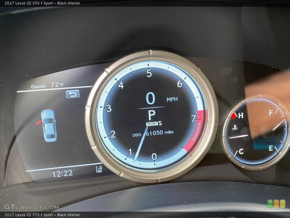 Black Interior Gauges for the 2017 Lexus GS 350 F Sport #142820798
