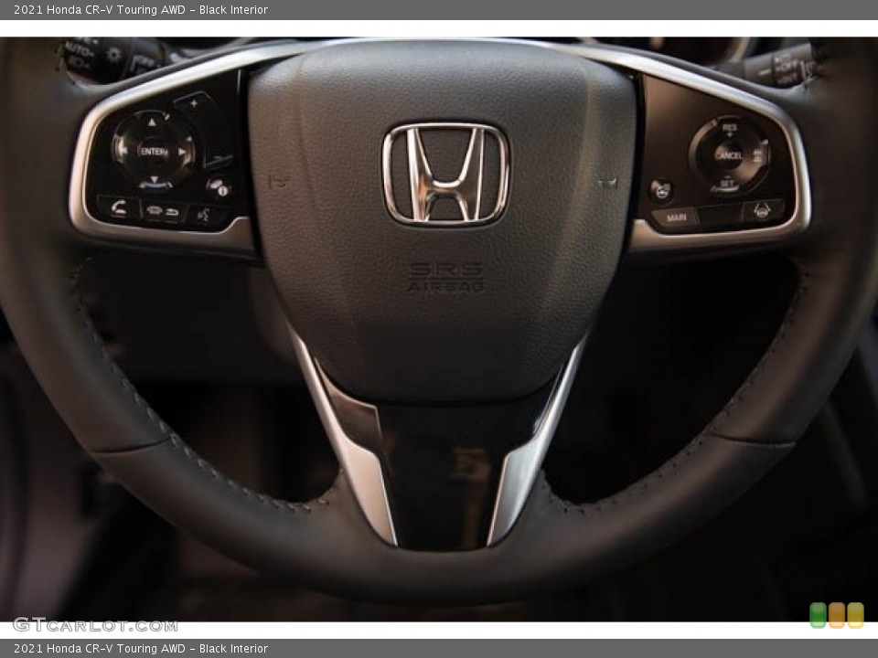Black Interior Steering Wheel for the 2021 Honda CR-V Touring AWD #142821435