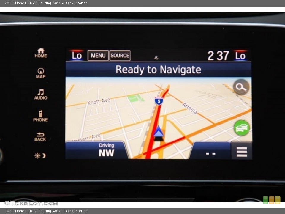Black Interior Navigation for the 2021 Honda CR-V Touring AWD #142821745