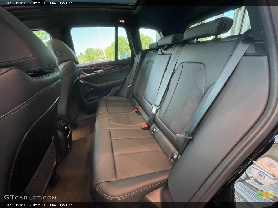 Black Interior Rear Seat for the 2022 BMW X3 xDrive30i #142826756