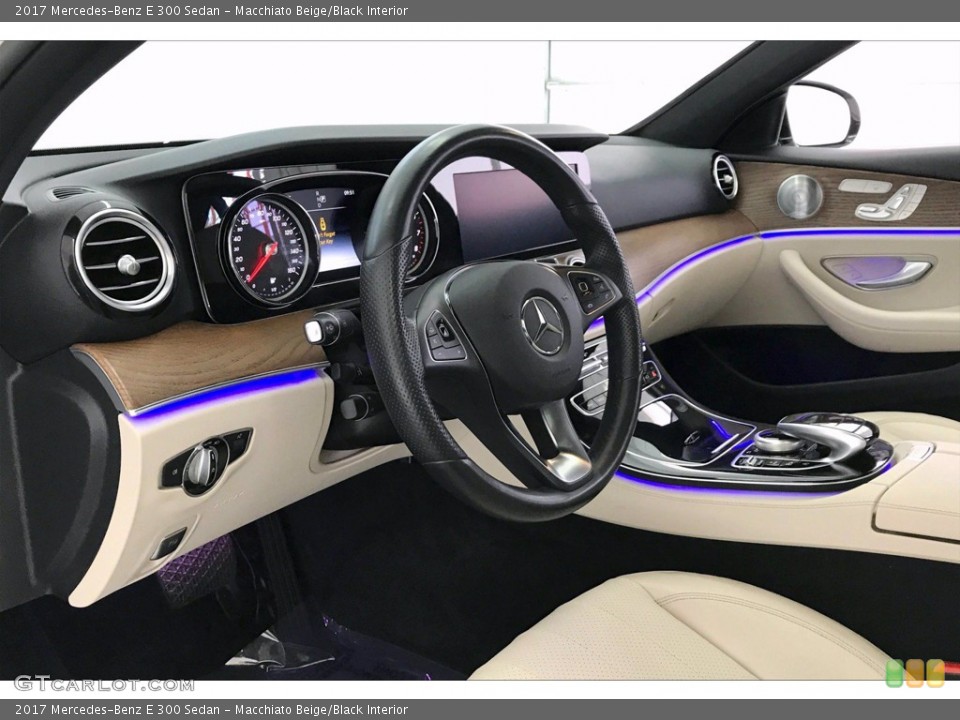 Macchiato Beige/Black Interior Prime Interior for the 2017 Mercedes-Benz E 300 Sedan #142827845