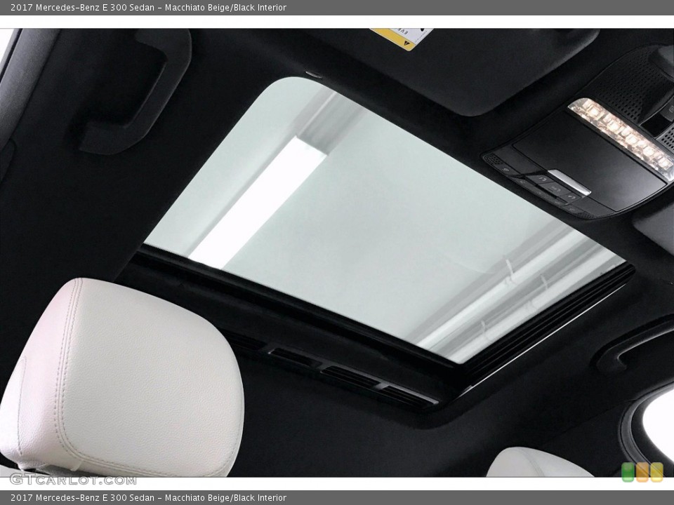 Macchiato Beige/Black Interior Sunroof for the 2017 Mercedes-Benz E 300 Sedan #142828037