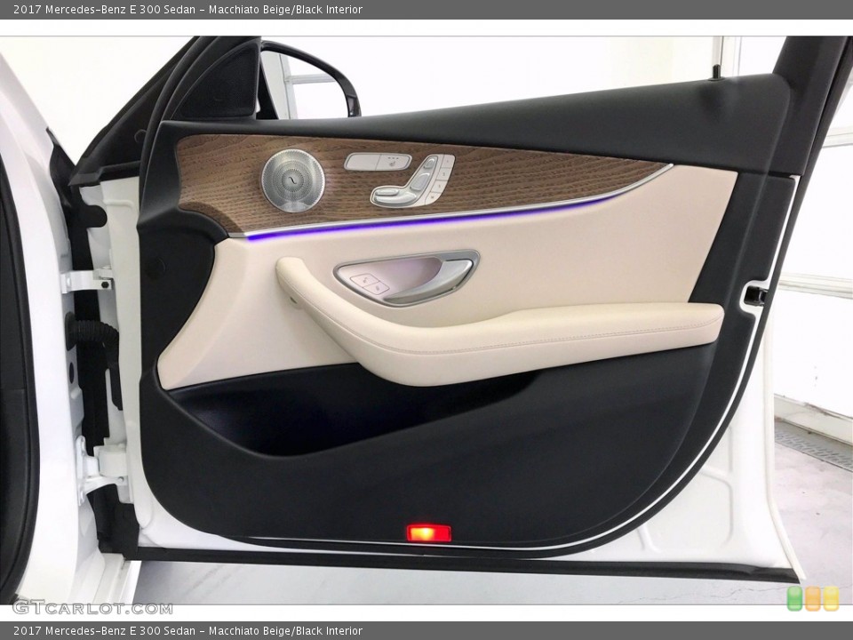Macchiato Beige/Black Interior Door Panel for the 2017 Mercedes-Benz E 300 Sedan #142828064