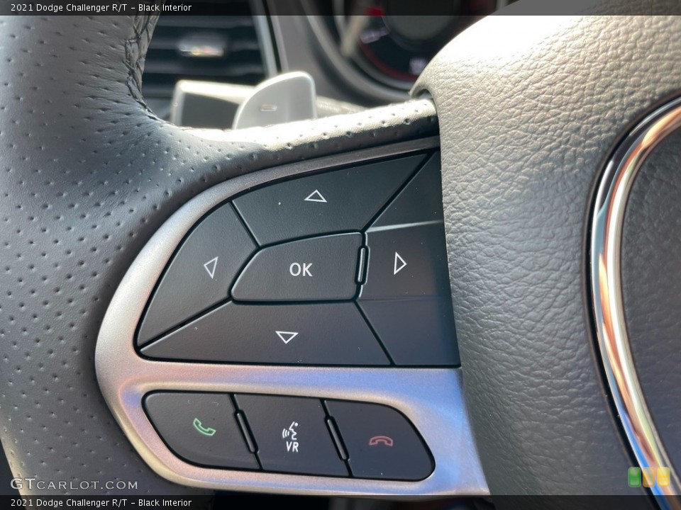 Black Interior Steering Wheel for the 2021 Dodge Challenger R/T #142833359