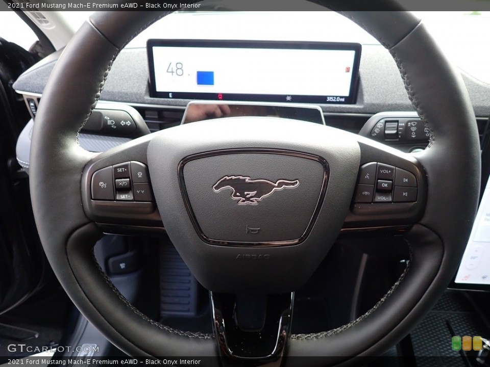 Black Onyx Interior Steering Wheel for the 2021 Ford Mustang Mach-E Premium eAWD #142833428