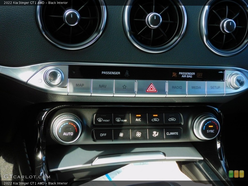 Black Interior Controls for the 2022 Kia Stinger GT1 AWD #142833698