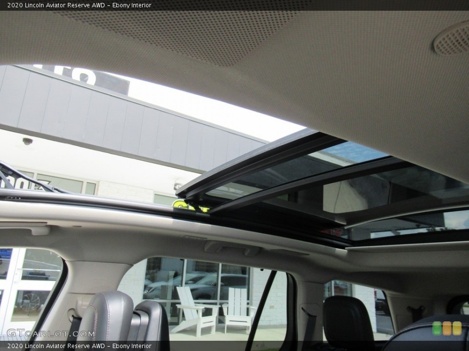 Ebony Interior Sunroof for the 2020 Lincoln Aviator Reserve AWD #142835835