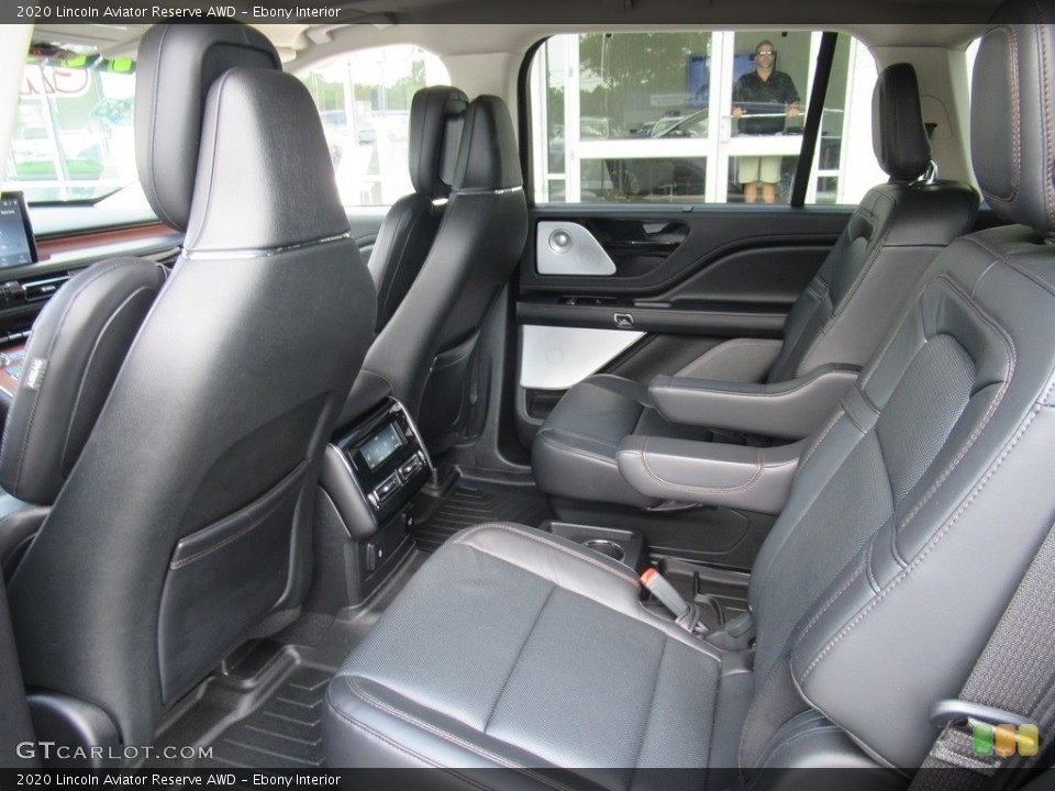 Ebony Interior Rear Seat for the 2020 Lincoln Aviator Reserve AWD #142835862