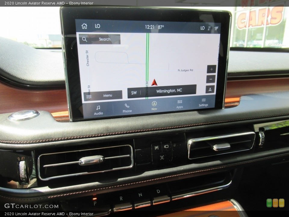 Ebony Interior Navigation for the 2020 Lincoln Aviator Reserve AWD #142835982