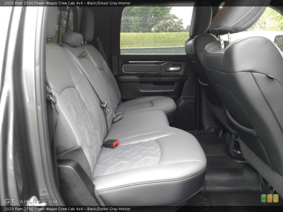 Black/Diesel Gray Interior Rear Seat for the 2020 Ram 2500 Power Wagon Crew Cab 4x4 #142837854