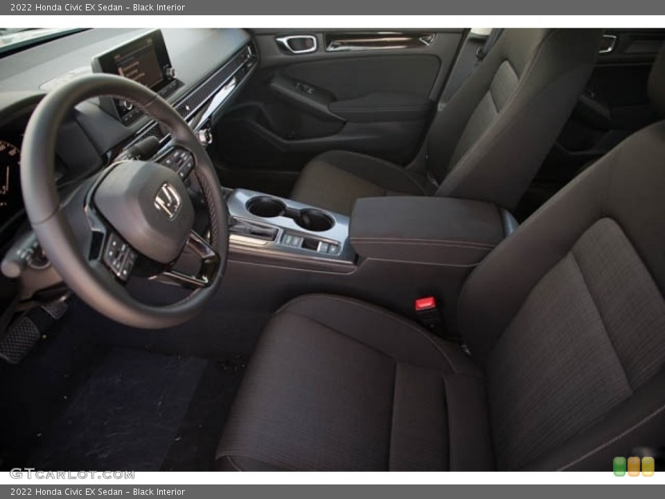 Black Interior Front Seat for the 2022 Honda Civic EX Sedan #142837947