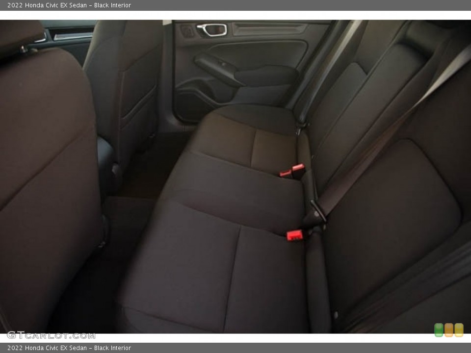 Black Interior Rear Seat for the 2022 Honda Civic EX Sedan #142837968