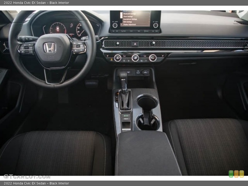 Black Interior Dashboard for the 2022 Honda Civic EX Sedan #142837989