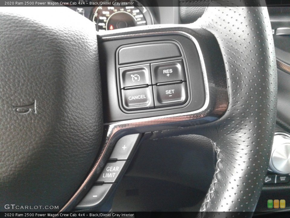 Black/Diesel Gray Interior Steering Wheel for the 2020 Ram 2500 Power Wagon Crew Cab 4x4 #142837992