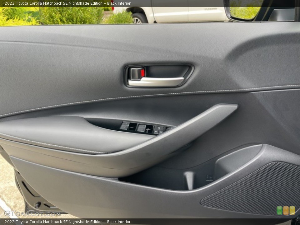 Black Interior Door Panel for the 2022 Toyota Corolla Hatchback SE Nightshade Edition #142839309