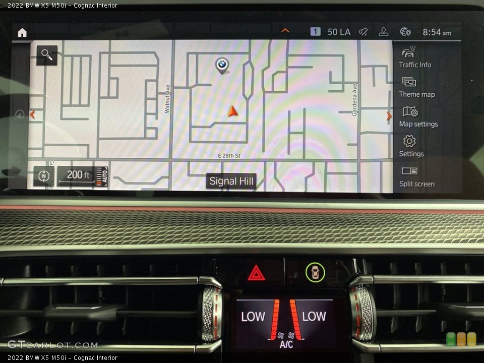 Cognac Interior Navigation for the 2022 BMW X5 M50i #142839318