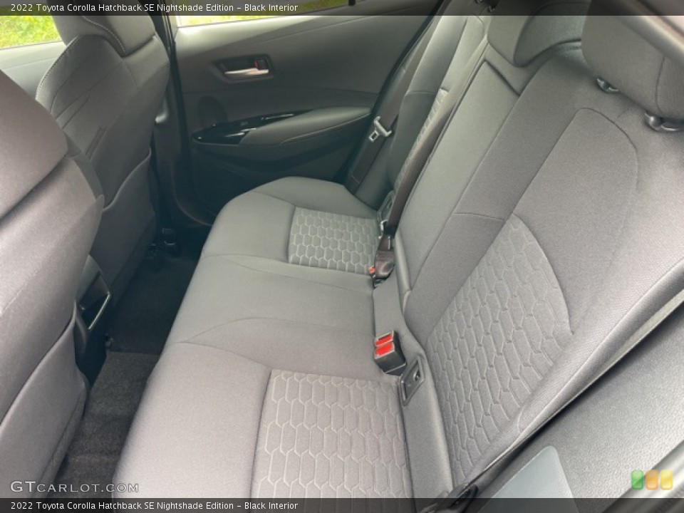 Black Interior Rear Seat for the 2022 Toyota Corolla Hatchback SE Nightshade Edition #142839438