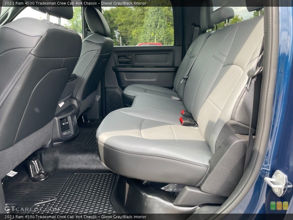 Diesel Gray/Black Interior Rear Seat for the 2021 Ram 4500 Tradesman Crew Cab 4x4 Chassis #142839519