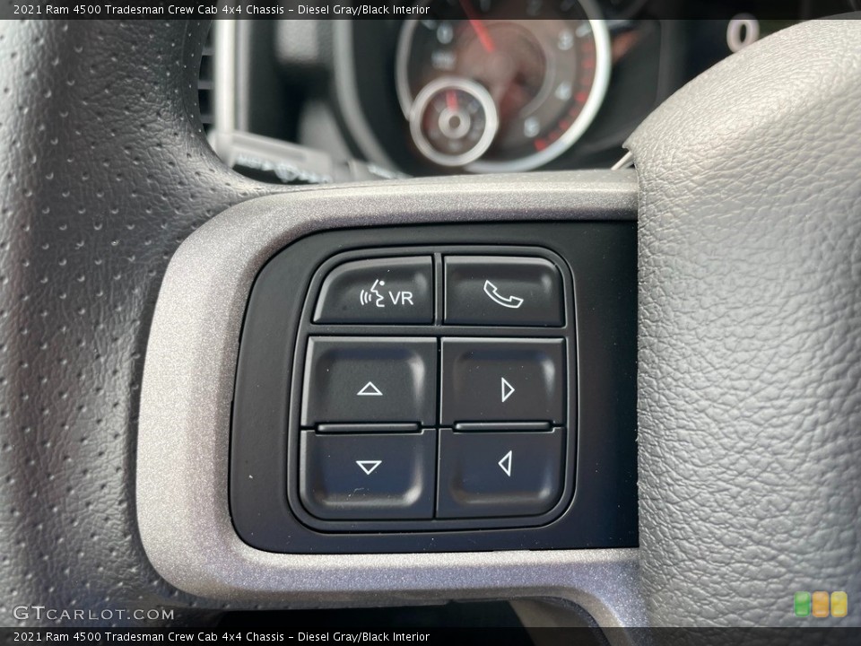 Diesel Gray/Black Interior Steering Wheel for the 2021 Ram 4500 Tradesman Crew Cab 4x4 Chassis #142839651