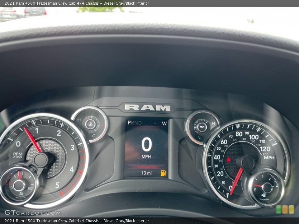 Diesel Gray/Black Interior Gauges for the 2021 Ram 4500 Tradesman Crew Cab 4x4 Chassis #142839711
