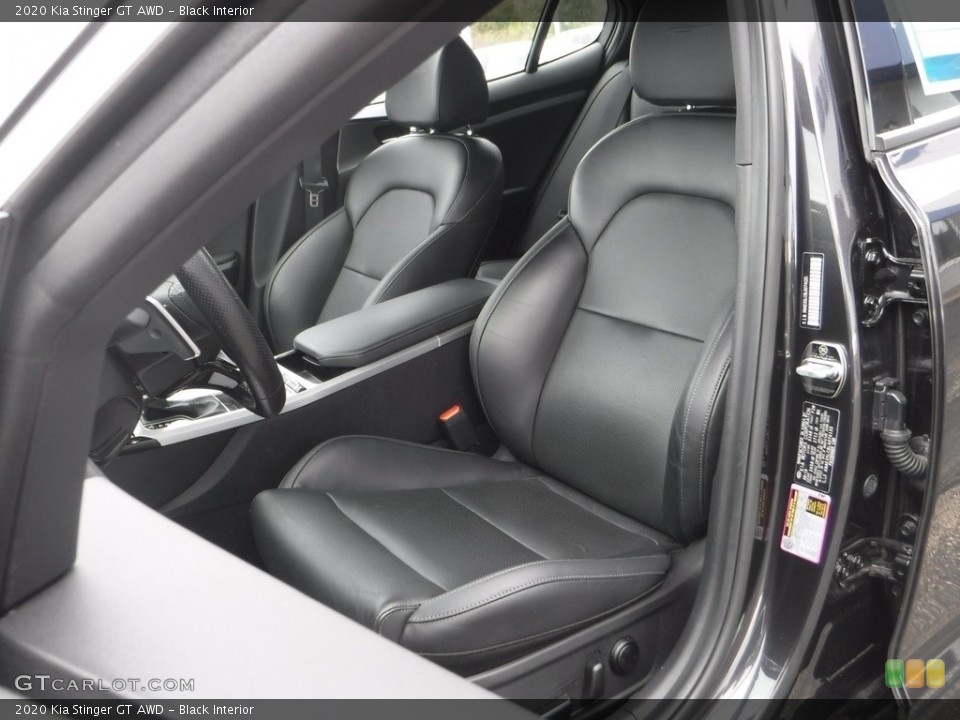 Black Interior Front Seat for the 2020 Kia Stinger GT AWD #142840491