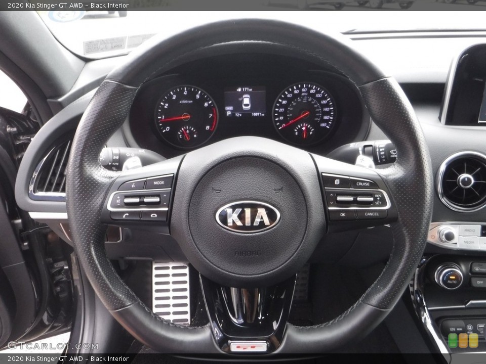 Black Interior Steering Wheel for the 2020 Kia Stinger GT AWD #142840659