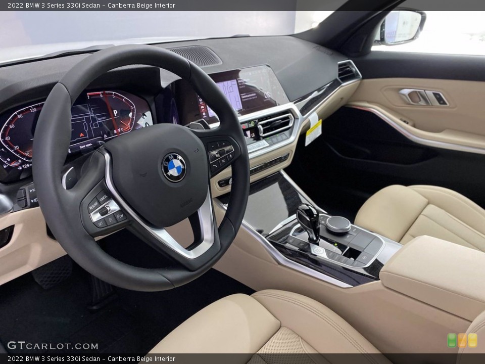 Canberra Beige Interior Photo for the 2022 BMW 3 Series 330i Sedan #142841337