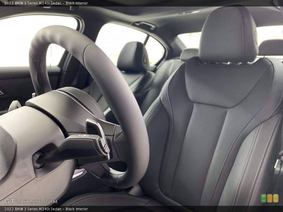 Black Interior Front Seat for the 2022 BMW 3 Series M340i Sedan #142842120