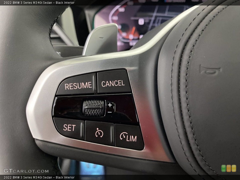 Black Interior Steering Wheel for the 2022 BMW 3 Series M340i Sedan #142842171
