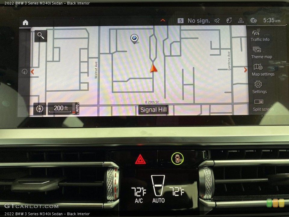 Black Interior Navigation for the 2022 BMW 3 Series M340i Sedan #142842282
