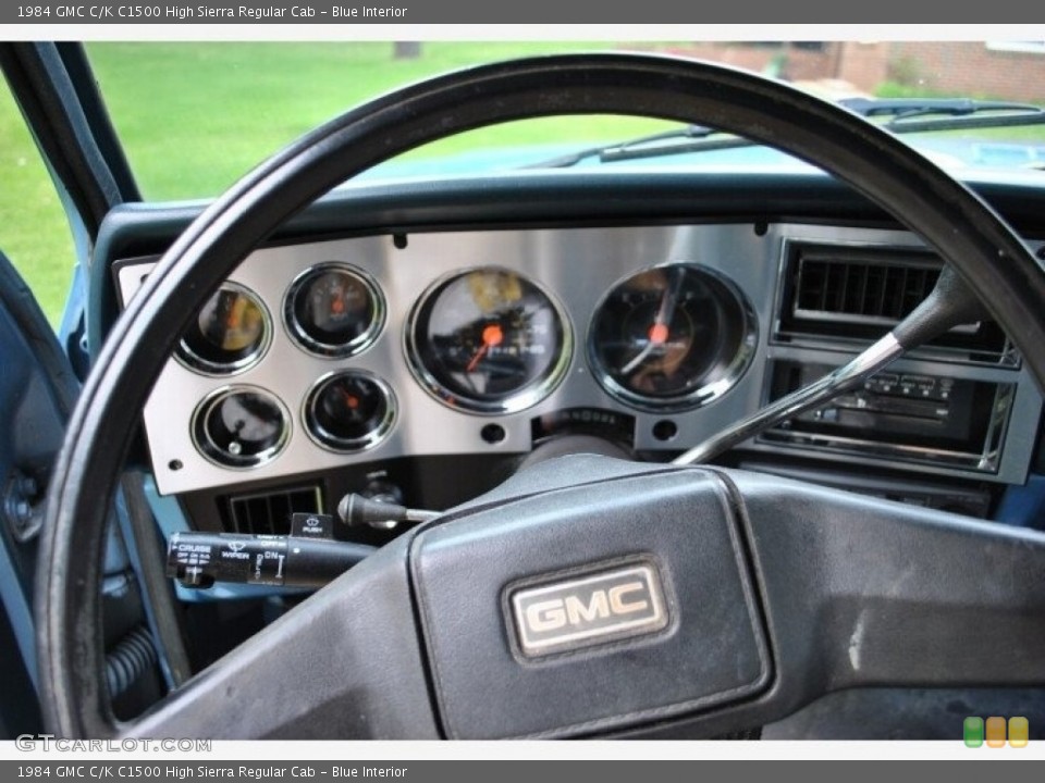 Blue Interior Steering Wheel for the 1984 GMC C/K C1500 High Sierra Regular Cab #142842894