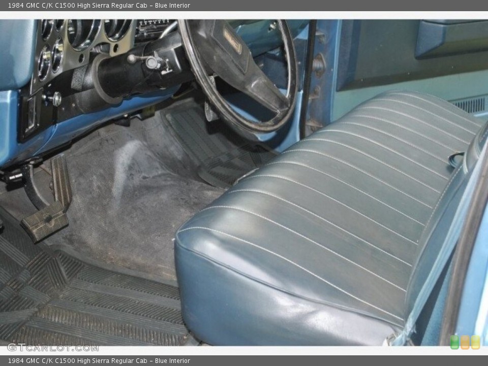 Blue Interior Front Seat for the 1984 GMC C/K C1500 High Sierra Regular Cab #142843080