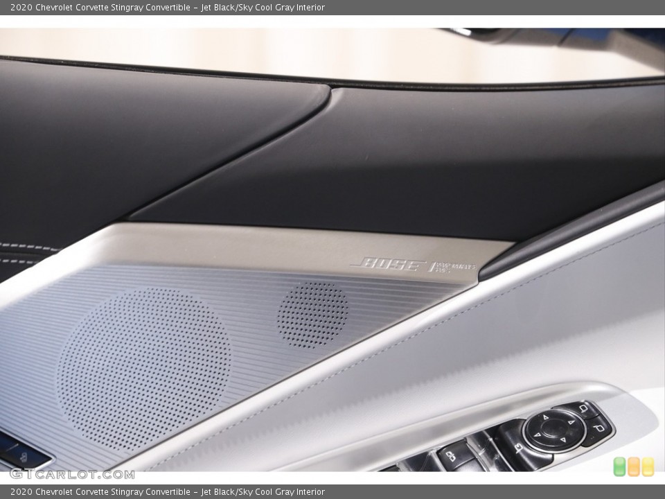 Jet Black/Sky Cool Gray Interior Door Panel for the 2020 Chevrolet Corvette Stingray Convertible #142844970
