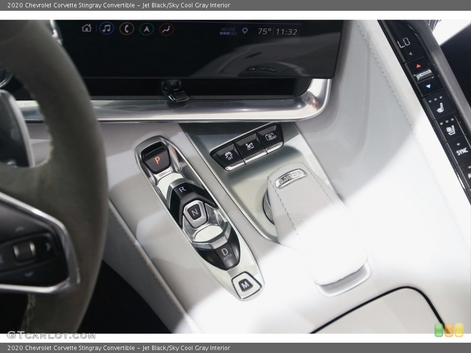 Jet Black/Sky Cool Gray Interior Transmission for the 2020 Chevrolet Corvette Stingray Convertible #142845060