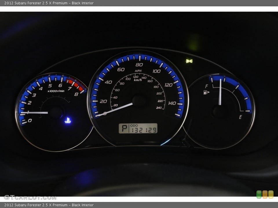 Black Interior Gauges for the 2012 Subaru Forester 2.5 X Premium #142847414