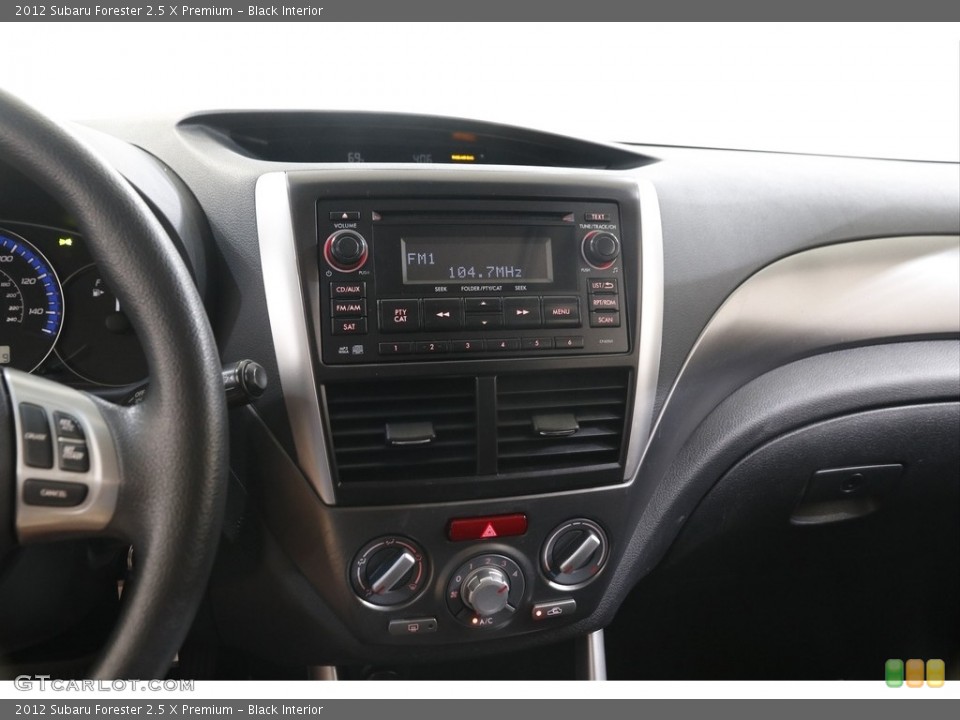 Black Interior Controls for the 2012 Subaru Forester 2.5 X Premium #142847438