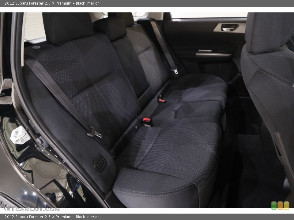 Black Interior Rear Seat for the 2012 Subaru Forester 2.5 X Premium #142847531