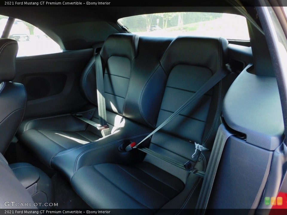 Ebony Interior Rear Seat for the 2021 Ford Mustang GT Premium Convertible #142847729