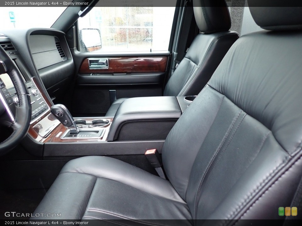 Ebony Interior Front Seat for the 2015 Lincoln Navigator L 4x4 #142848398