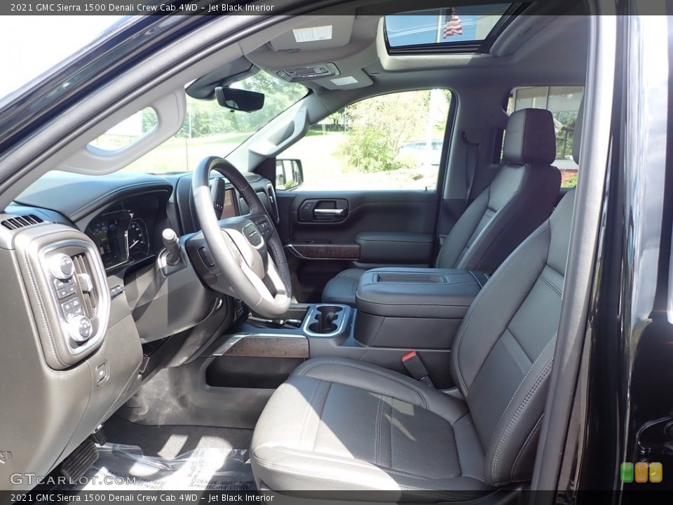 Jet Black Interior Front Seat for the 2021 GMC Sierra 1500 Denali Crew Cab 4WD #142850165