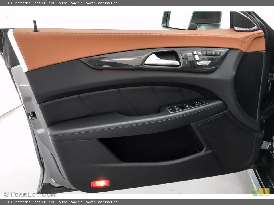 Saddle Brown/Black Interior Door Panel for the 2016 Mercedes-Benz CLS 400 Coupe #142852040