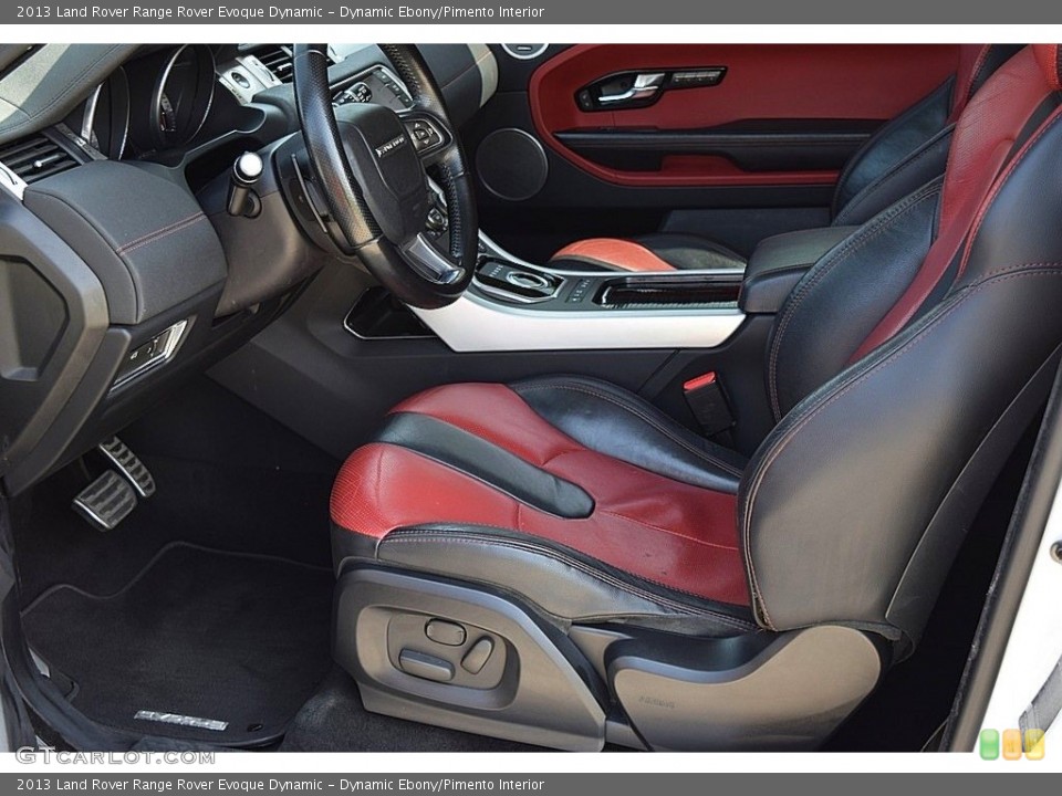 Dynamic Ebony/Pimento 2013 Land Rover Range Rover Evoque Interiors
