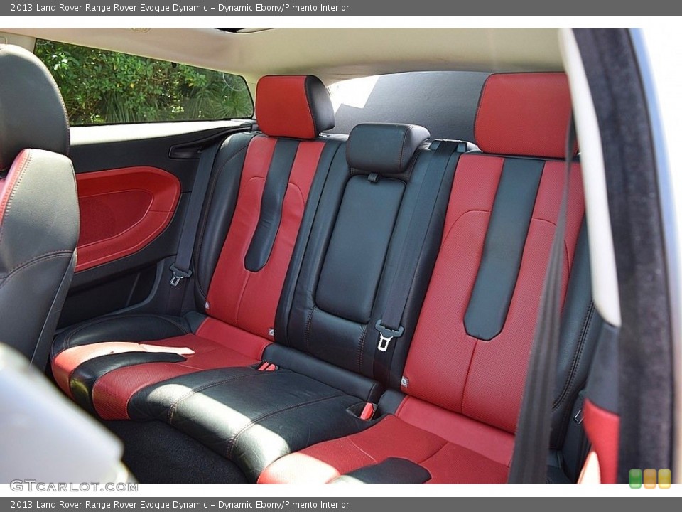 Dynamic Ebony/Pimento Interior Rear Seat for the 2013 Land Rover Range Rover Evoque Dynamic #142853246