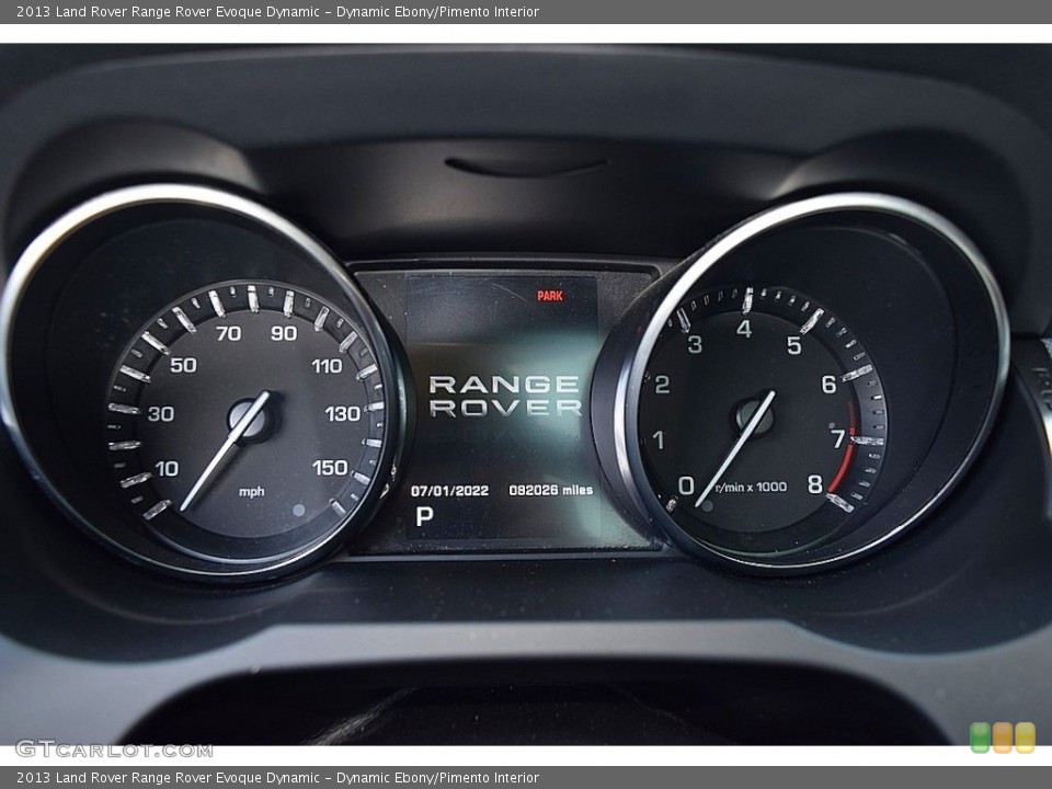 Dynamic Ebony/Pimento Interior Gauges for the 2013 Land Rover Range Rover Evoque Dynamic #142853684