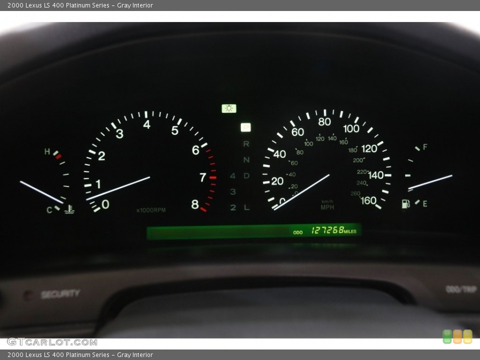 Gray Interior Gauges for the 2000 Lexus LS 400 Platinum Series #142853969