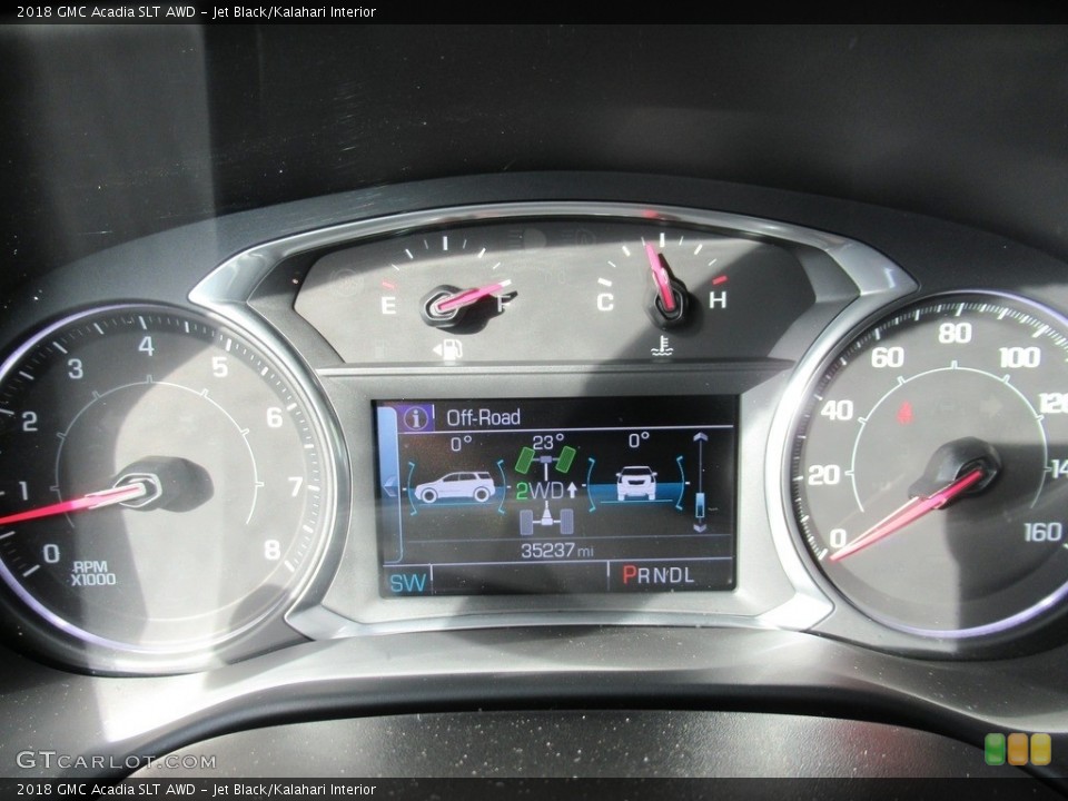 Jet Black/Kalahari Interior Gauges for the 2018 GMC Acadia SLT AWD #142856077